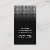 Haar Stylist Antiek Schaar Modern Glitter Visitekaartje (Achterkant)