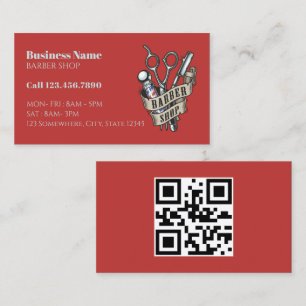 Haar Stylist Barber Pool Professional Barber Shop Visitekaartje
