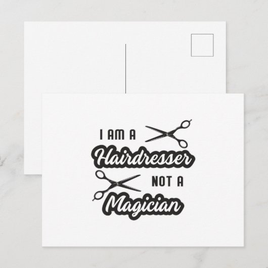 Haar Stylist Barber Schaar Kapper Gift Idee Briefkaart (Voorkant / Achterkant)