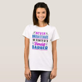 Haar Stylist Barber Schaar Kapper Gift Idee T-shirt (Voorkant volledig)