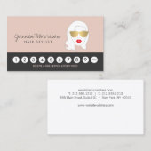 Haar Stylist Beauty Meisje op Peach II Loyalty Kaa (Voorkant / Achterkant)