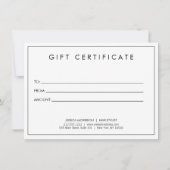 Haar Stylist Beauty Meisje Tan/Bruin Gift Kaart (Achterkant)