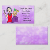 Haar Stylist Bedrijfsnaam Schoonheidssalon Visitekaartje (Voorkant / Achterkant)