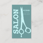 Haar Stylist Bold Modern Salon Scissors Afsprakenkaartje (Voorkant)