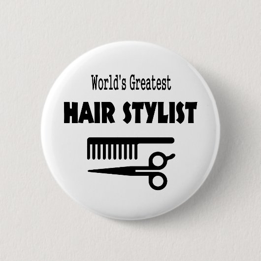 Haar Stylist Button (Voorkant)