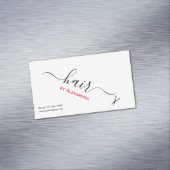 Haar Stylist Card Magnet Magnetisch Visitekaartje (Voorbeeld)