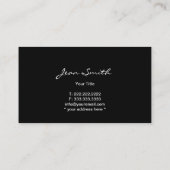 Haar Stylist Chic Curly Hair & Scissor Visitekaartje (Achterkant)