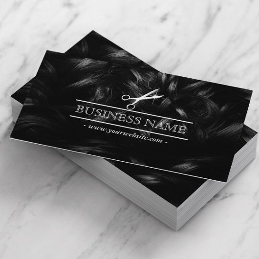 Haar Stylist Chic Curly Hair & Scissor Visitekaartje