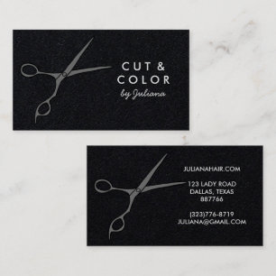 Haar Stylist Chic Scissors Line Art Minimale Aange Visitekaartje