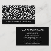 Haar Stylist Chique Roze Giraffe Dierlijke Print S Visitekaartje (Voorkant / Achterkant)