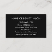 Haar Stylist Chique Roze Giraffe Dierlijke Print S Visitekaartje (Achterkant)