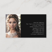 Haar Stylist Cosmetoloog Make-Up Bruiloft Bruid Visitekaartje (Achterkant)