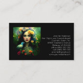 Haar Stylist Cosmetoloog Make-up Vrouw Visitekaartje (Achterkant)