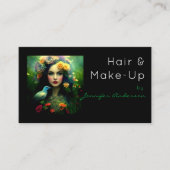 Haar Stylist Cosmetoloog Make-up Vrouw Visitekaartje (Voorkant)
