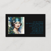 Haar Stylist Cosmetoloog Make-up  Vrouw Visitekaartje (Achterkant)