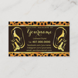 Haar Stylist Cosmetoloog Salon Visitekaartje