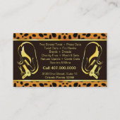 Haar Stylist Cosmetoloog Salon Visitekaartje (Achterkant)