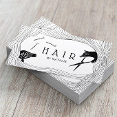 Haar Stylist Cute Hand Drawn Hair Lijst Salon Visitekaartje