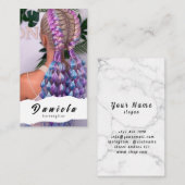 Haar Stylist Cute Scissor Minimalist Blush Pink Visitekaartje (Voorkant / Achterkant)