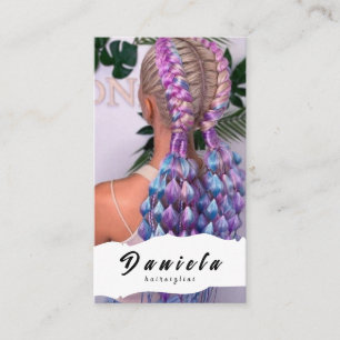 Haar Stylist Cute Scissor Minimalist Blush Pink Visitekaartje