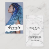 Haar Stylist Cute Scissor Minimalist Blush Pink Visitekaartje (Voorkant / Achterkant)