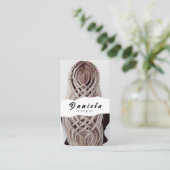 Haar Stylist Cute Scissor Minimalist Blush Pink Visitekaartje (Staand voorkant)