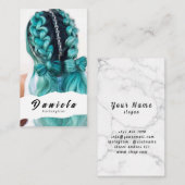 Haar Stylist Cute Scissor Minimalist Blush Pink Visitekaartje (Voorkant / Achterkant)