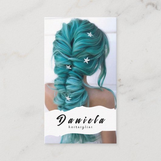 Haar Stylist Cute Scissor Minimalist Blush Pink Visitekaartje (Voorkant)