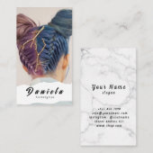 Haar Stylist Cute Scissor Minimalist Blush Pink Visitekaartje (Voorkant / Achterkant)