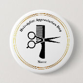 Haar Stylist Eedeclaraties Comb Button (Voorkant)