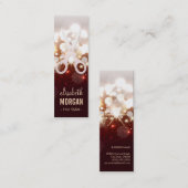 Haar Stylist Fashionable Gold Sparkle-schaar Mini Visitekaartje (Voorkant / Achterkant)