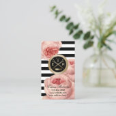 Haar Stylist  Floral Cadeaubon Kortingskaartje (Staand voorkant)