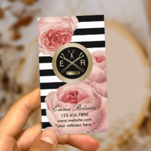 Haar Stylist  Floral Cadeaubon Kortingskaartje