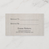 Haar Stylist Flower Scissor Salon Referral (Achterkant)