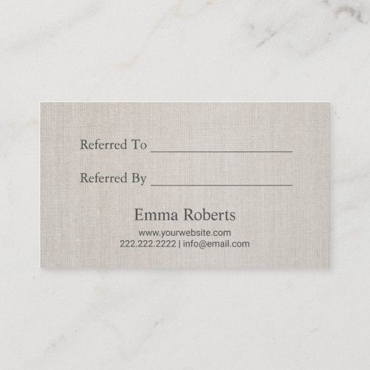 Haar Stylist  Flower Scissor Salon Referral (Achterkant)