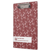 Haar Stylist Gereedschap Patroon Bourgogne Roze Wi Klembord (Links)