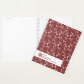 Haar Stylist Gereedschap Patroon Bourgogne Roze Wi Planner (Display)