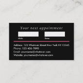 Haar Stylist, geschikt voor gebruik Afsprakenkaartje (Achterkant)