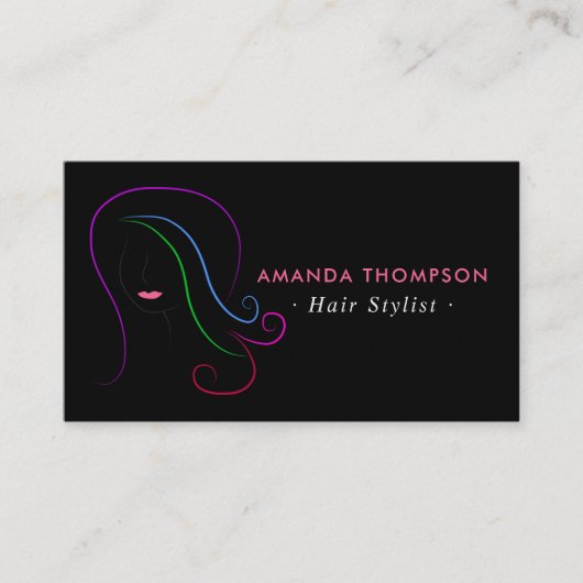Haar Stylist, geschikt voor gebruik Afsprakenkaartje (Voorkant)