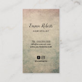 Haar Stylist Godin & Gouden Schaar Beauty Salon Visitekaartje (Achterkant)