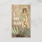Haar Stylist Godin & Gouden Schaar Beauty Salon Visitekaartje (Voorkant)
