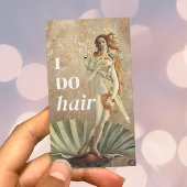 Haar Stylist Godin & Gouden Schaar Beauty Salon Visitekaartje