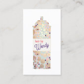 Haar Stylist, Gold Confetti Hair Spray Visitekaartje (Voorkant)