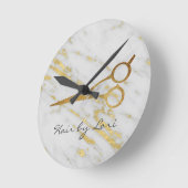 Haar Stylist Gold Marble Scissors - Speciaal geper Ronde Klok (Hoek)