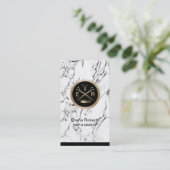 Haar Stylist Gold Scissor & Comb Appointment Afsprakenkaartje (Staand voorkant)