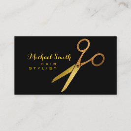 Haar Stylist Gold Scissors #2 Visitekaartje