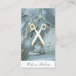 Haar stylist goud glitter marmer visitekaartje