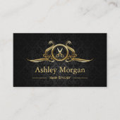 Haar Stylist Gouden Schaar Haar Salon Afspraak Afsprakenkaartje (Voorkant)