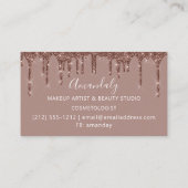 Haar Stylist Hairdresser Roos Gold Scissors Visitekaartje (Achterkant)