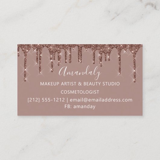 Haar Stylist Hairdresser Roos Gold Scissors Visitekaartje (Achterkant)